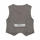 Boys Grey Chaleco Waistcoat, 1, hi-res