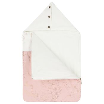 Baby Girls Ivory & Pink Geo Map Baby Nest