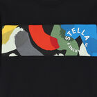 سويت شيرت أولاد بالشعار باللون الأسود, 1, hi-res