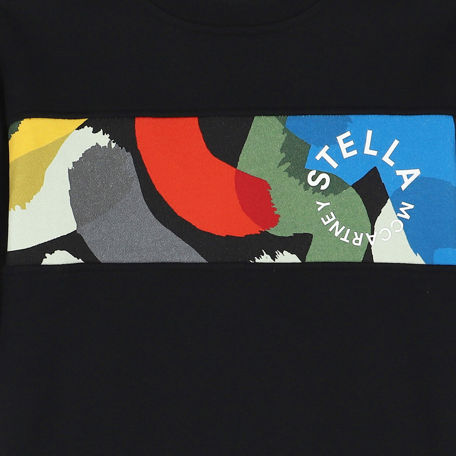 سويت شيرت أولاد بالشعار باللون الأسود, 1, hi-res