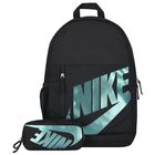 Boys Black Logo Backpack ( 45cm ), 3, hi-res