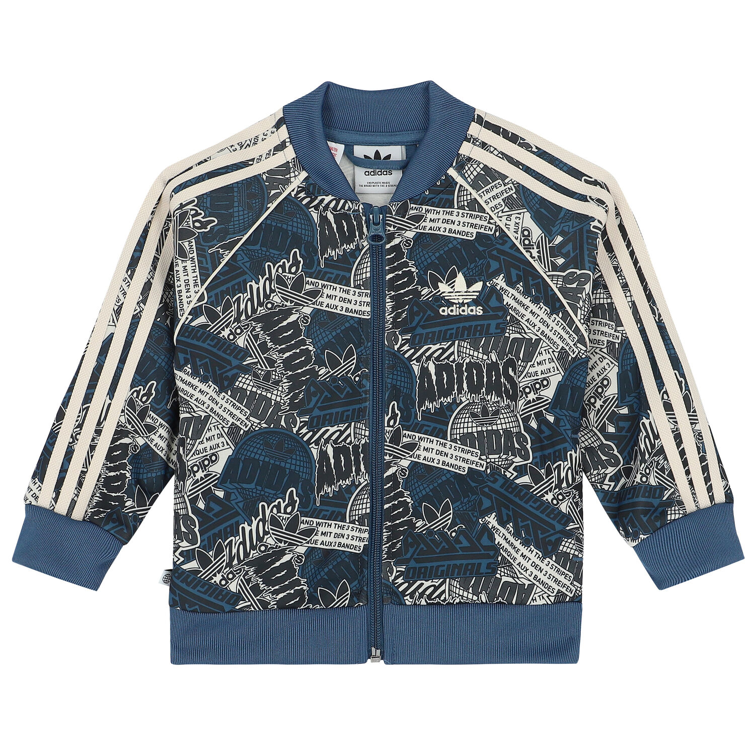 Blue, Black & Ivory Logo Tracksuit, 1, hi-res