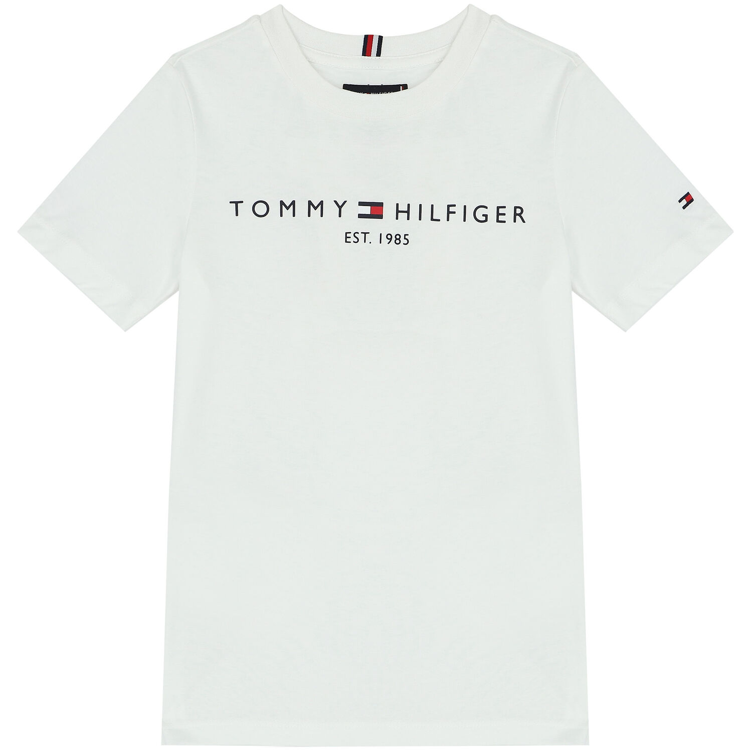 طقم شورت أولاد بالشعار باللون الابيض والأزرق, 4, hi-res