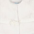 معطف بنات فرو باللون الابيض, 1, hi-res