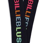 Girls Navy Blue & Pink Logo Socks, 1, hi-res