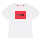 تي شيرت أبيض بشعار للأولاد, 2, hi-res