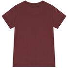 Boys Maroon Aston Martin Logo T-Shirt, 2, hi-res