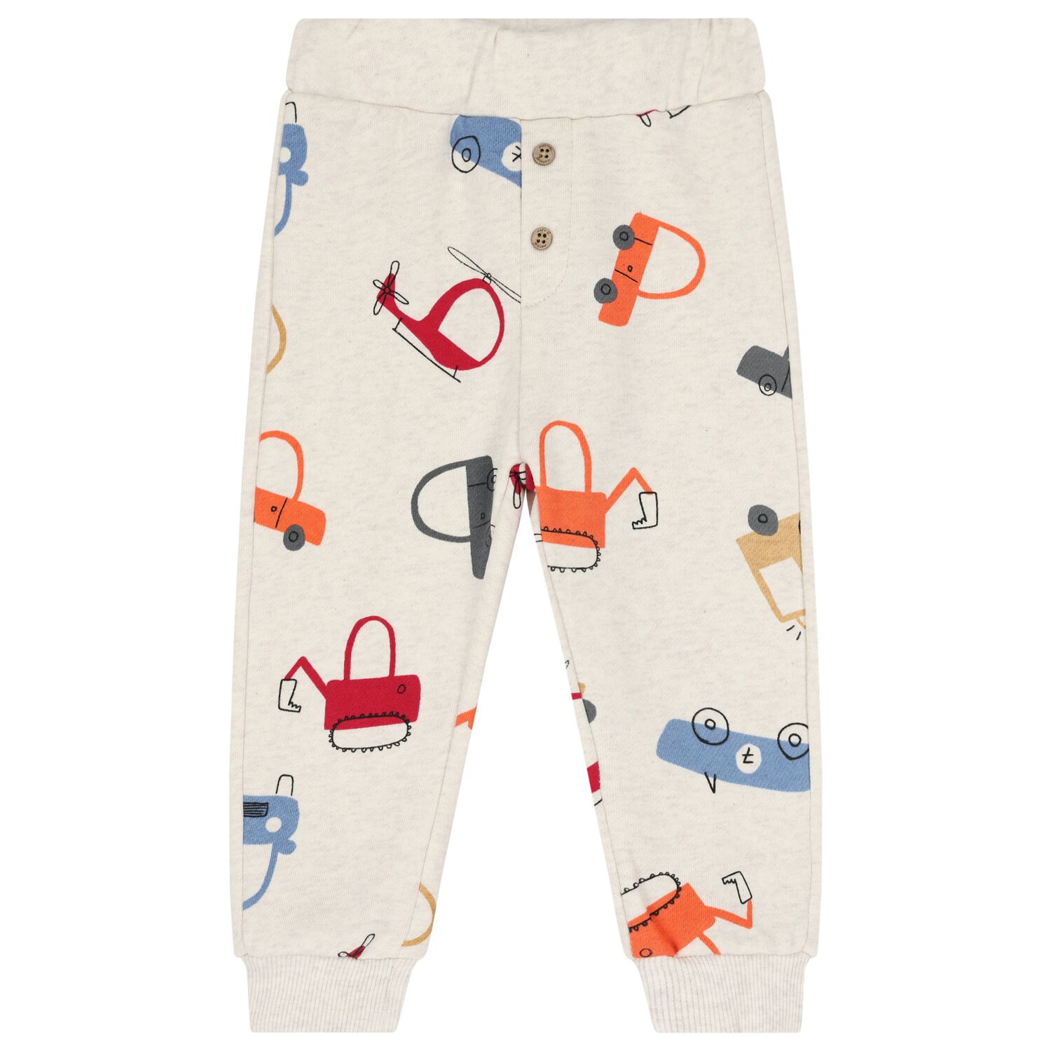 بنطلون رياضي أولاد رياضي باللون العاجي, 1, hi-res