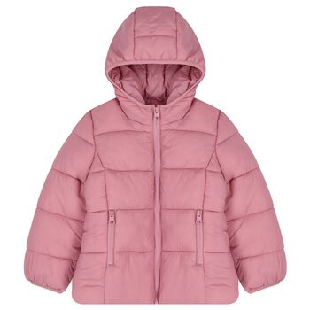 Girls Pink Puffer Jacket