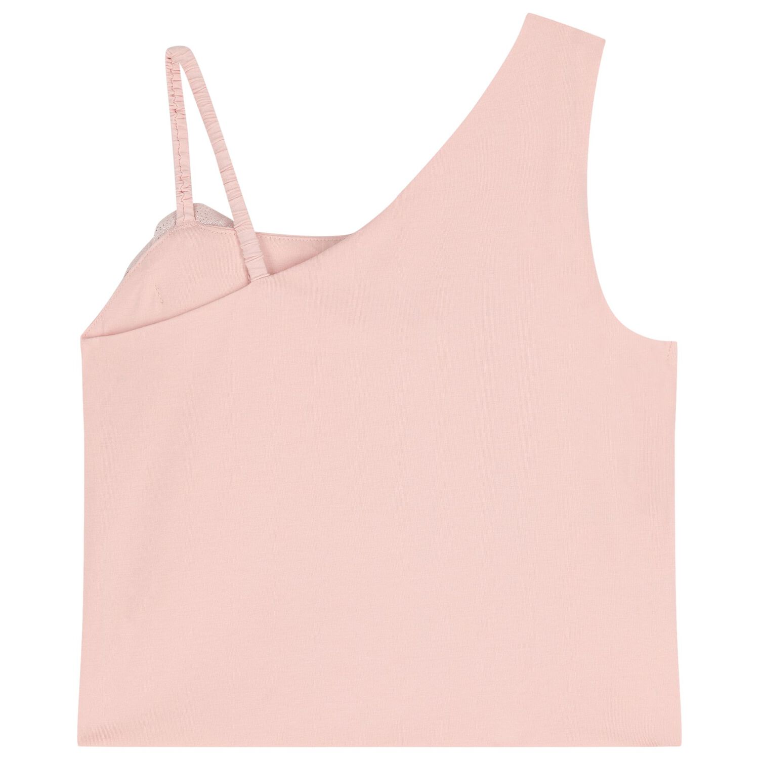 Girls Pink Rose Applique Top, 3, hi-res