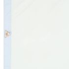 Baby Boys White & Blue Teddy Bear Blanket Set, 1, hi-res