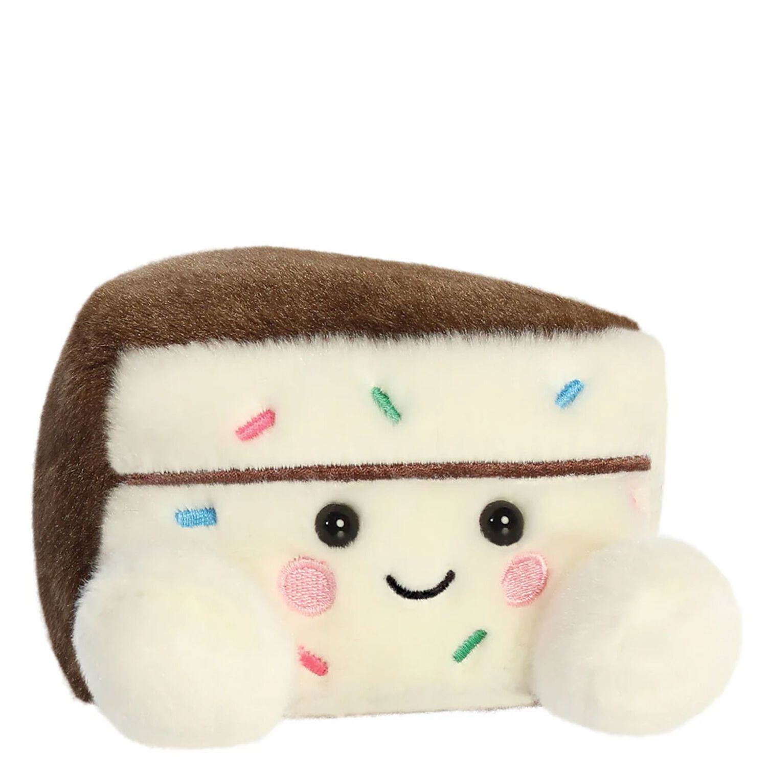 Palm Pals Ivory Sprinkles Cake Slice Soft Toy ( 7cm ), 1, hi-res