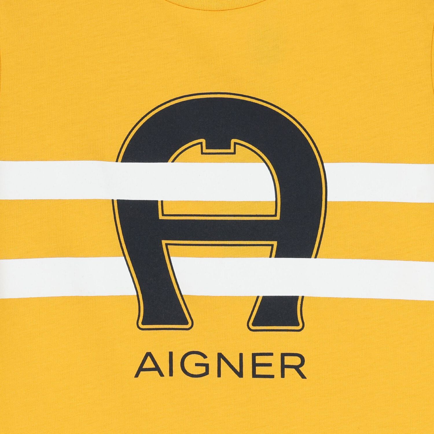 تيشيرت أولاد بالشعار باللون الأصفر, 1, hi-res