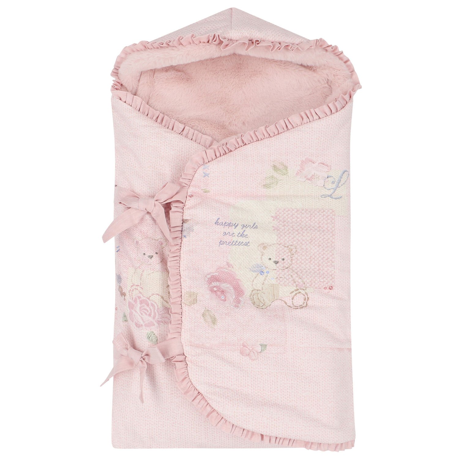 Lapin House Baby Girls Pale Pink Cotton Nest Junior Couture QA