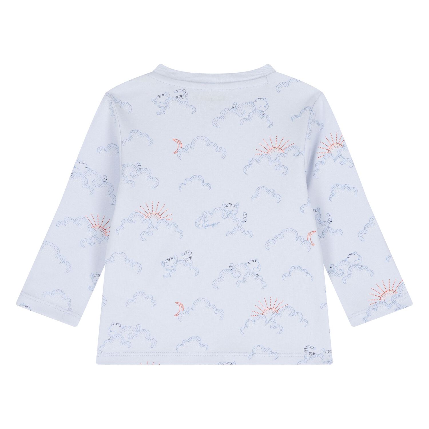 طقم بنطلون اولاد بطبعه سحاب باللون الازرق , 1, hi-res