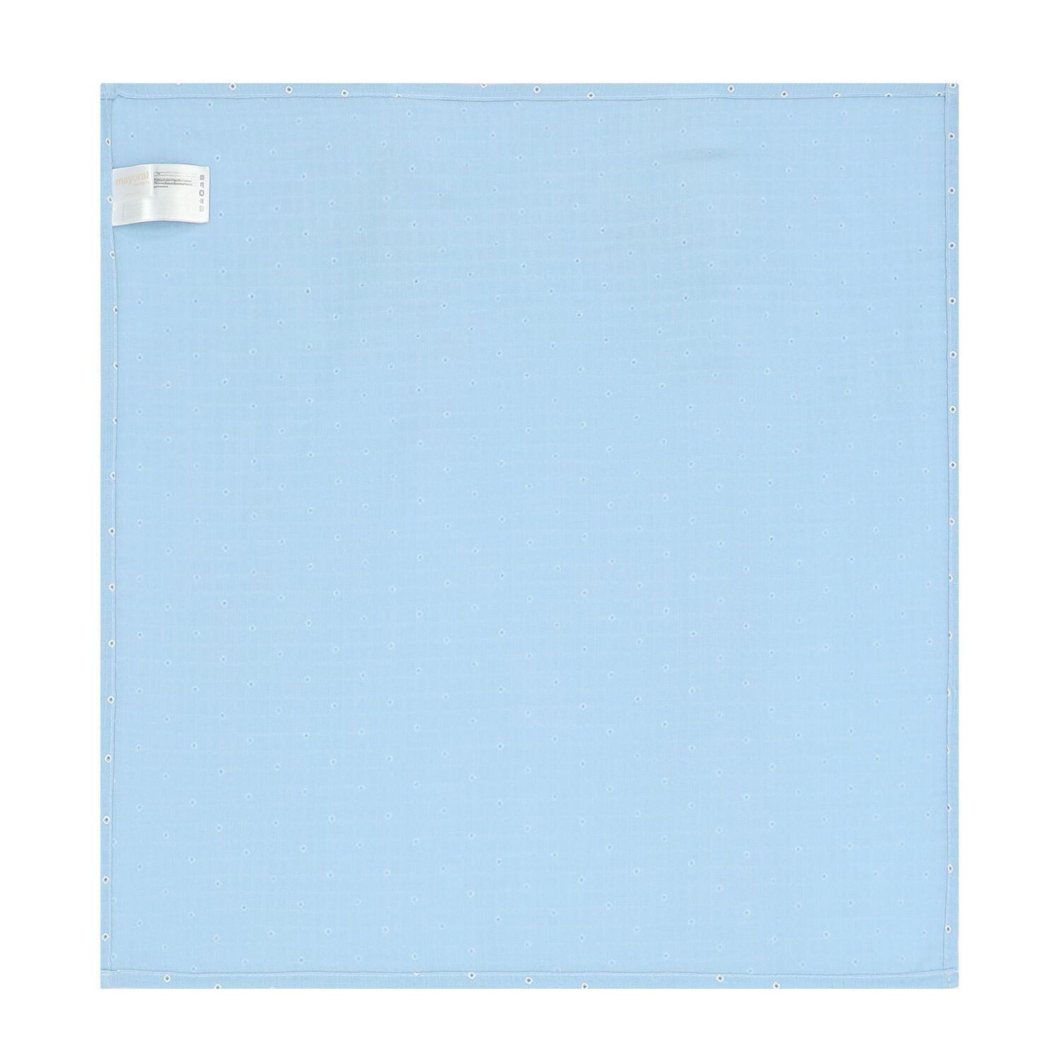 Baby Boys White, Ivory & Blue Muslin Swaddles (3-Pack), 1, hi-res