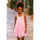 Girls Pink Tulle Dress, 1, hi-res