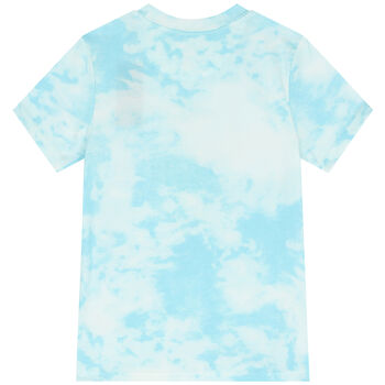 Boys Aqua Tie-Dye Polo Bear T-Shirt
