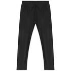 طقم ليغينز بنات باللون البيج والاسود, 1, hi-res