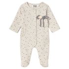 Baby Girls Beige Floral Babygrow, 1, hi-res