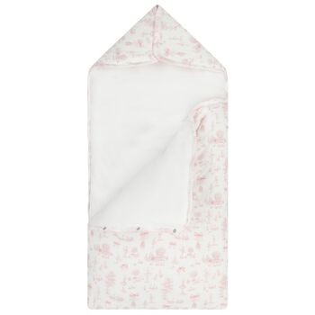 مدس بنات على شكل بجعة باللون الوردي والأبيض