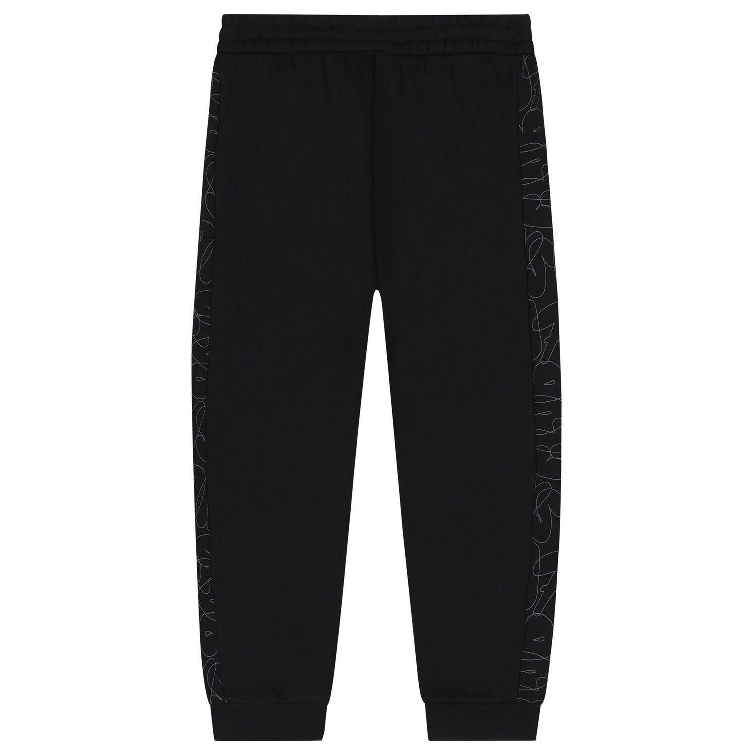 Boys Black Logo Joggers, 1, hi-res