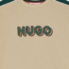 Boys Beige Logo T-Shirt, 2, hi-res