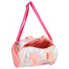 Girls Pink Iridescent Logo Bag, 1, hi-res
