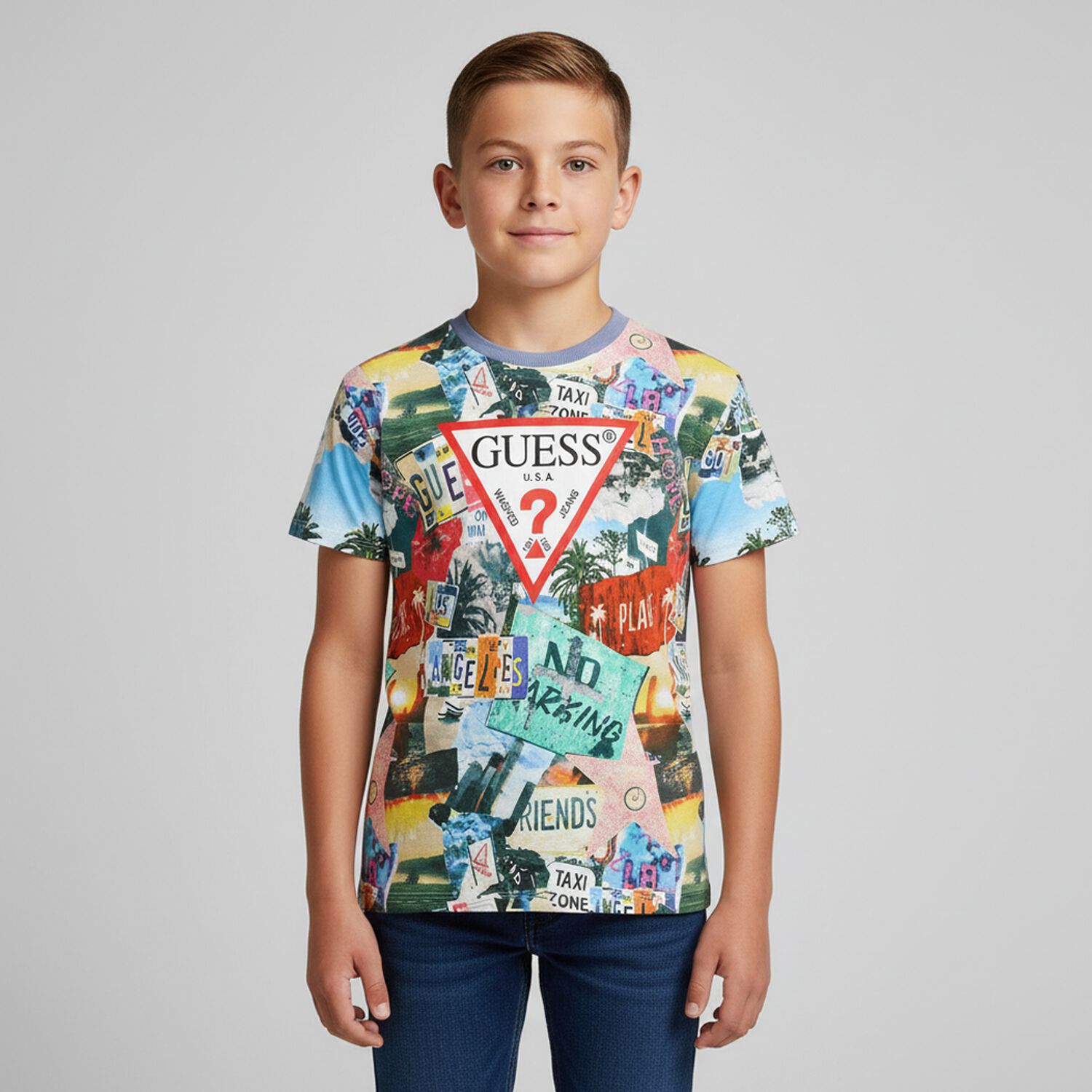 Boys Printed Logo T-Shirt, 2, hi-res image number null