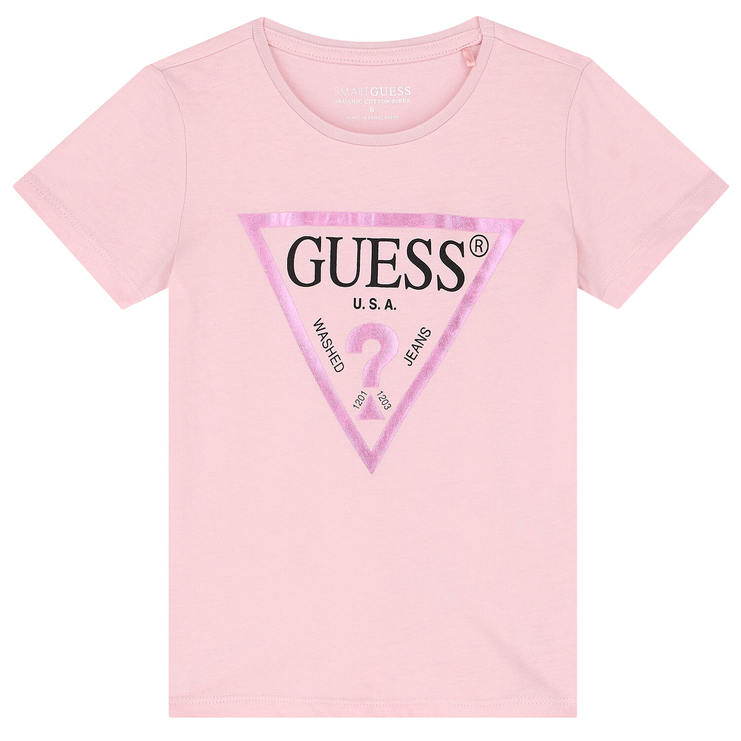 Girls Pink Logo T-Shirt, 5, hi-res image number null