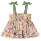 Girls Multi-Coloured Floral Top, 1, hi-res