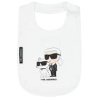 White Ikonik Logo Baby Bibs (3-Pack), 1, hi-res