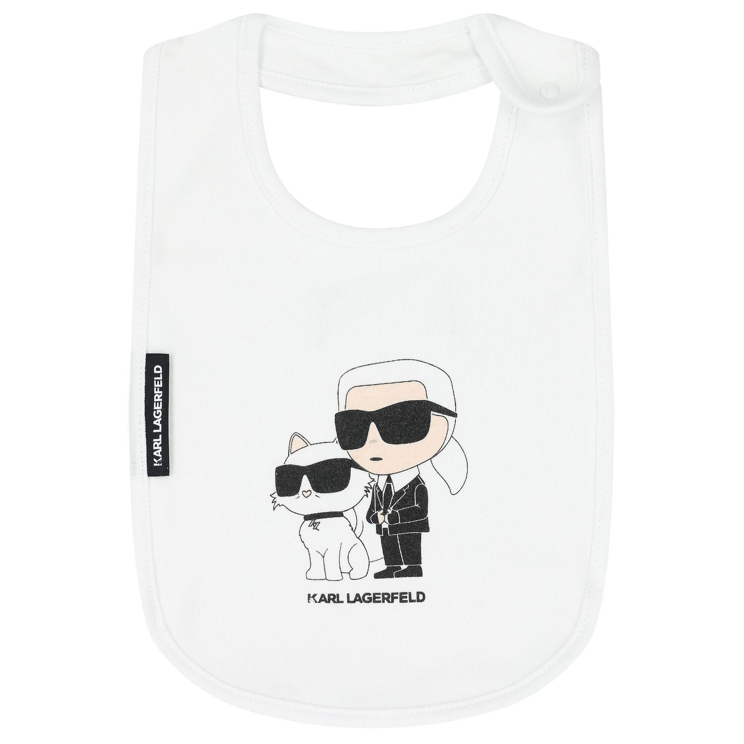 White Ikonik Logo Baby Bibs (3-Pack), 1, hi-res