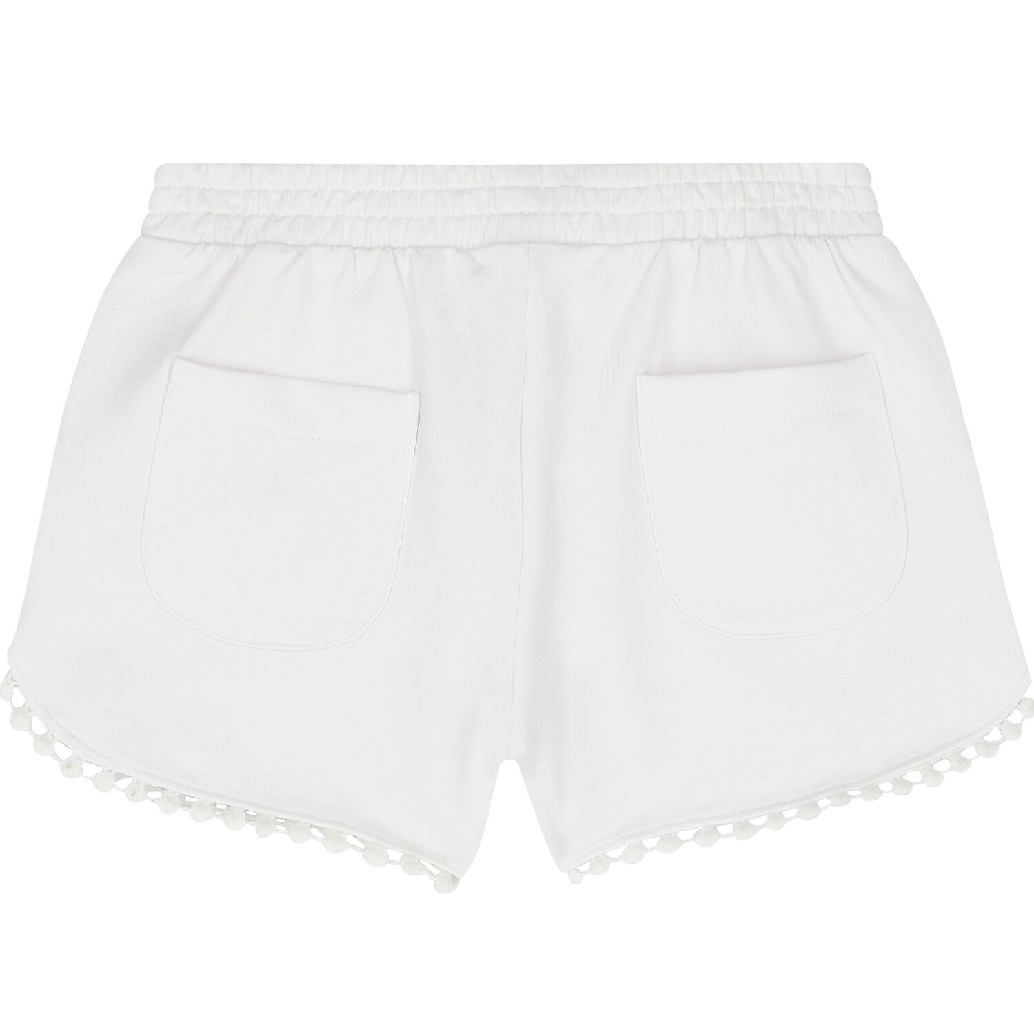 شورت قطن باللون الابيض للبنات, 1, hi-res