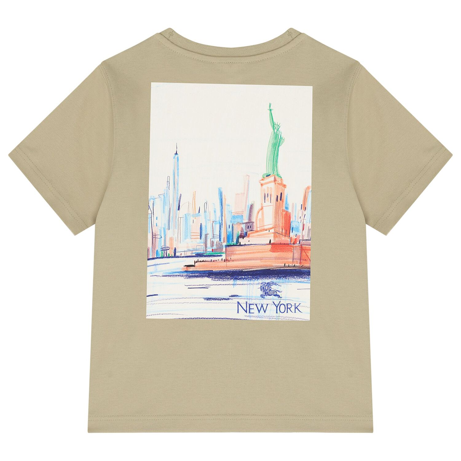 Beige Thomas Bear Logo T-Shirt, 1, hi-res