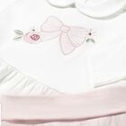 Baby Girls White & Pink Trousers Set, 1, hi-res