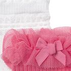 Younger Girls White & Pink Socks ( 2-Pack ) , 1, hi-res