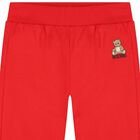 Younger Red Teddy Bear Logo Tracksuit, 3, hi-res