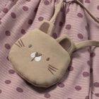 طقم فستان بنات منقط باللون الوردي الداكن , 3, hi-res