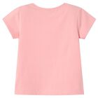 Girls Pink Cotton T-Shirt, 2, hi-res