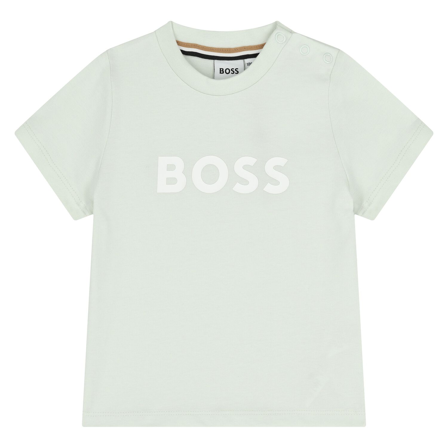 Younger Boys Mini Me Green Logo T-Shirt, 7, hi-res