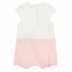 رومبير بالزهور باللون الابيض والوردى للبنات , 1, hi-res