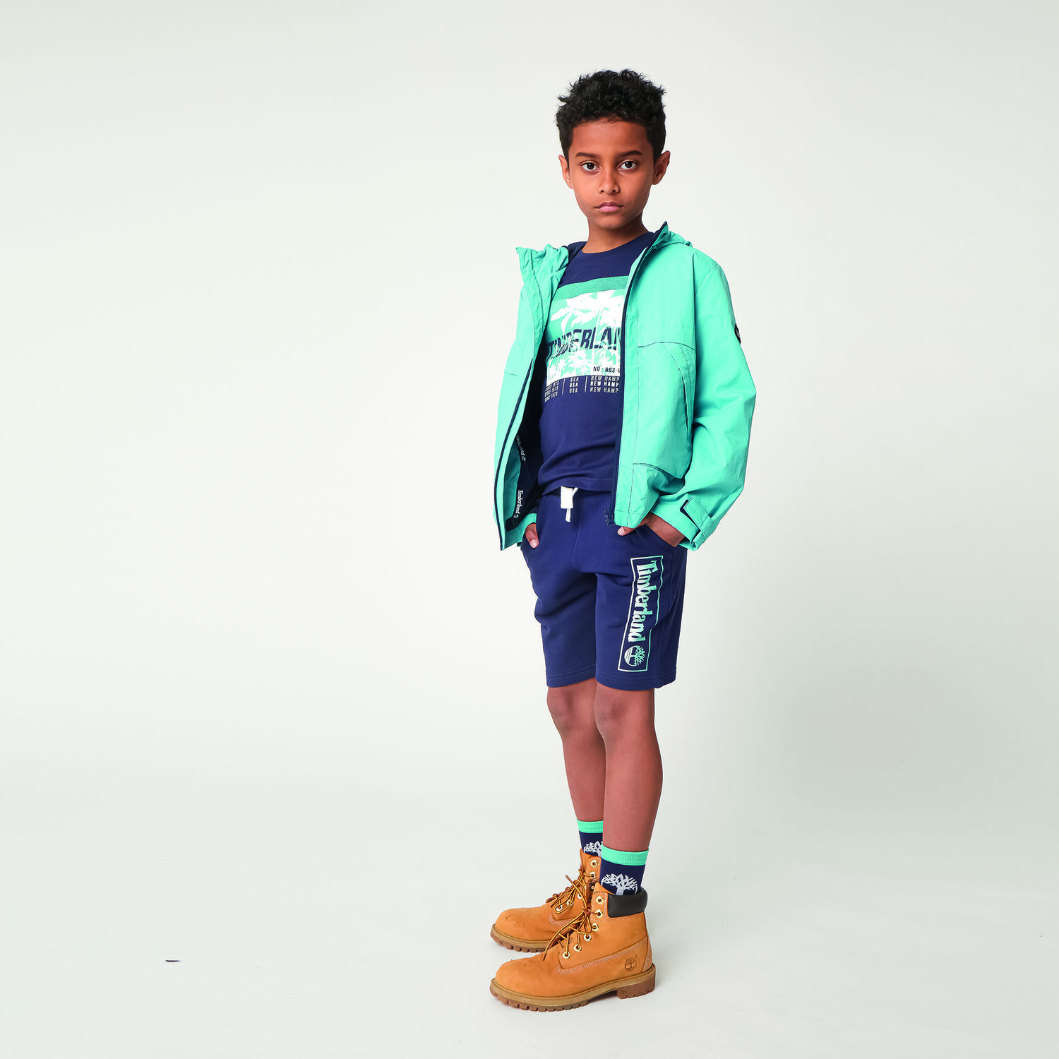 شورت بالشعار باللون الكحلى للاولاد, 1, hi-res image number null