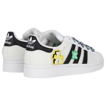 White & Black SUPERSTAR II Trainers