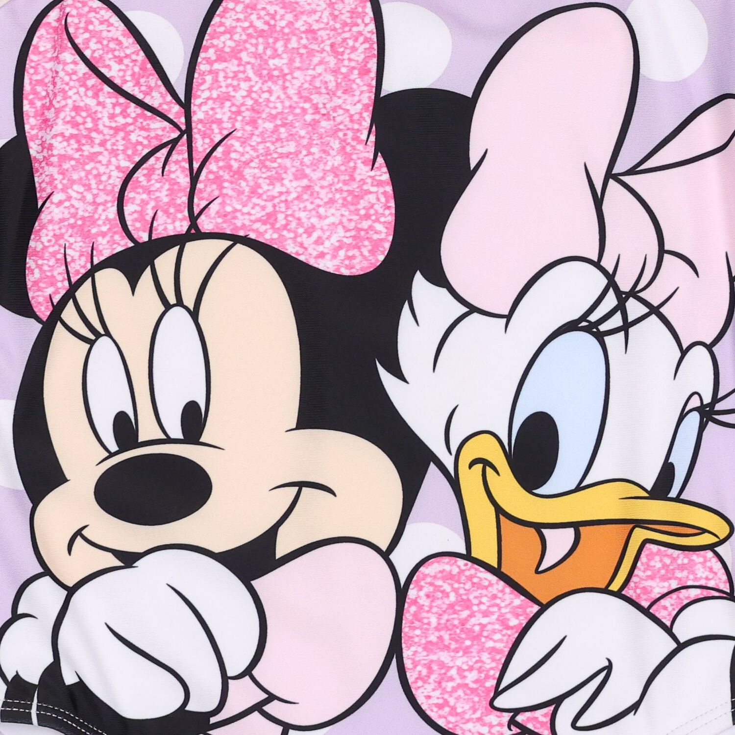 Girls Purple Minnie Mouse & Daisy Disney Swimsuit, 1, hi-res