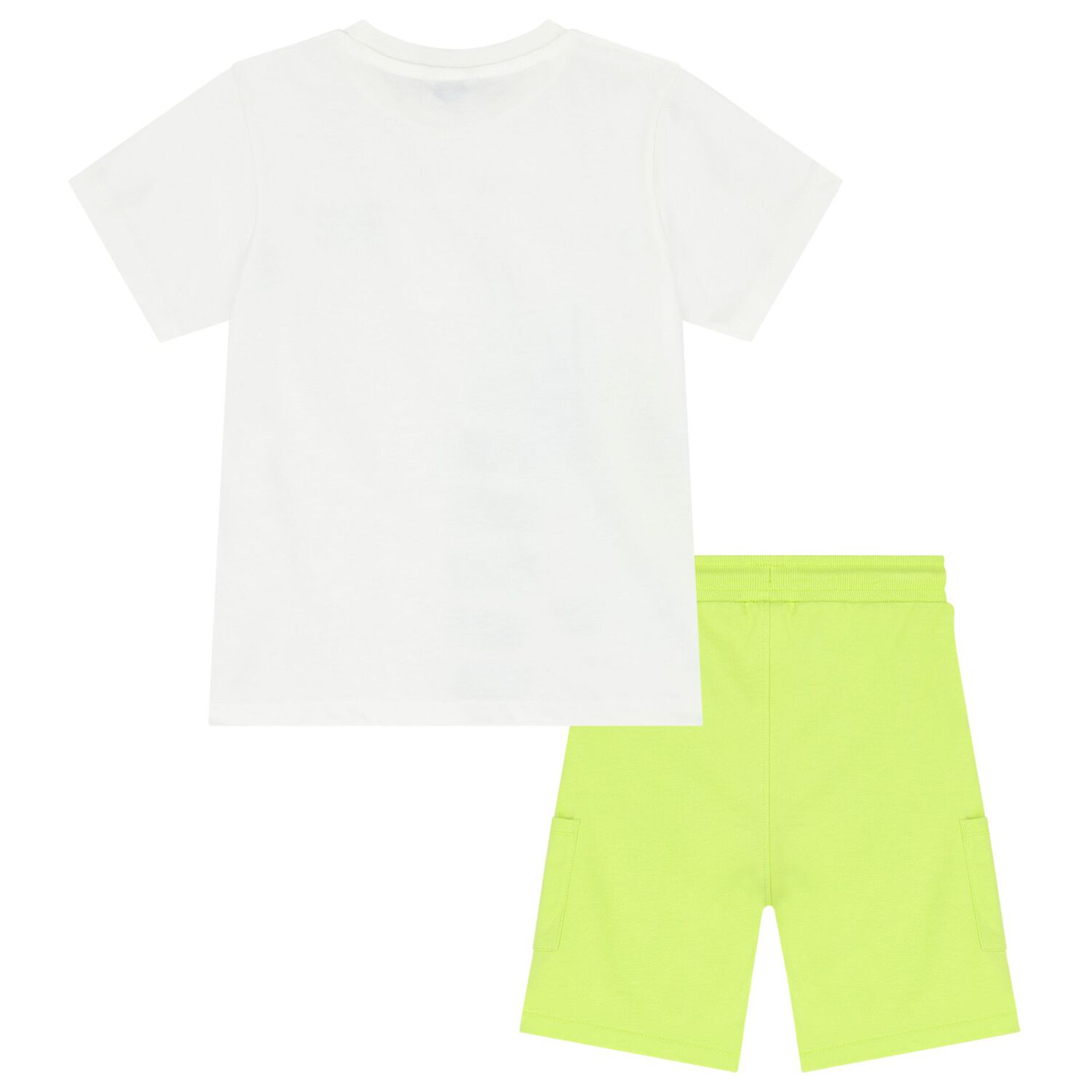 Boys White & Green Surf Board Shorts Set, 3, hi-res