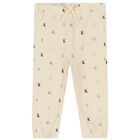 Beige Logo Tracksuit, 1, hi-res