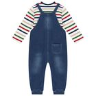 طقم دنغرى أولاد باللون العاجي و  الأزرق  , 1, hi-res