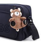 Navy Blue Logo Red Panda  Baby Changing Bag, 2, hi-res