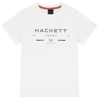 Boys White Logo T-Shirt